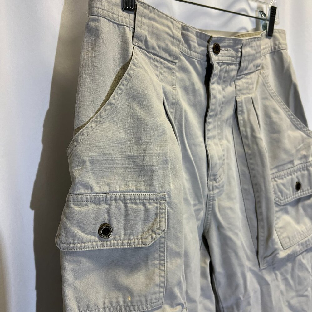 VTG Eddie Bauer Khaki Slacks Side Pockets and Hand Pockets 100% Cotton - Picture 9 of 10